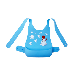 silicone baby bib | KP011 Deluxe Baby Bib (Straps Crossed)