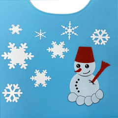 silicone baby bib | KP011 Deluxe Baby Bib (Straps Crossed)