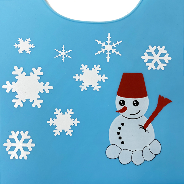 silicone baby bib | KP011 Deluxe Baby Bib (Straps Crossed)