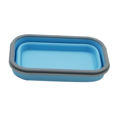 wholesale silicone bowls | TT023 Foldable lunch box Eco-Friendly Lunchbox