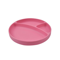 silicone compartment tray | TT038  Three Compartment Tray with Suction