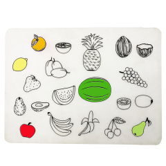 Silicone drawing mats | KP009ABC Silicone Educational Drawing Mat