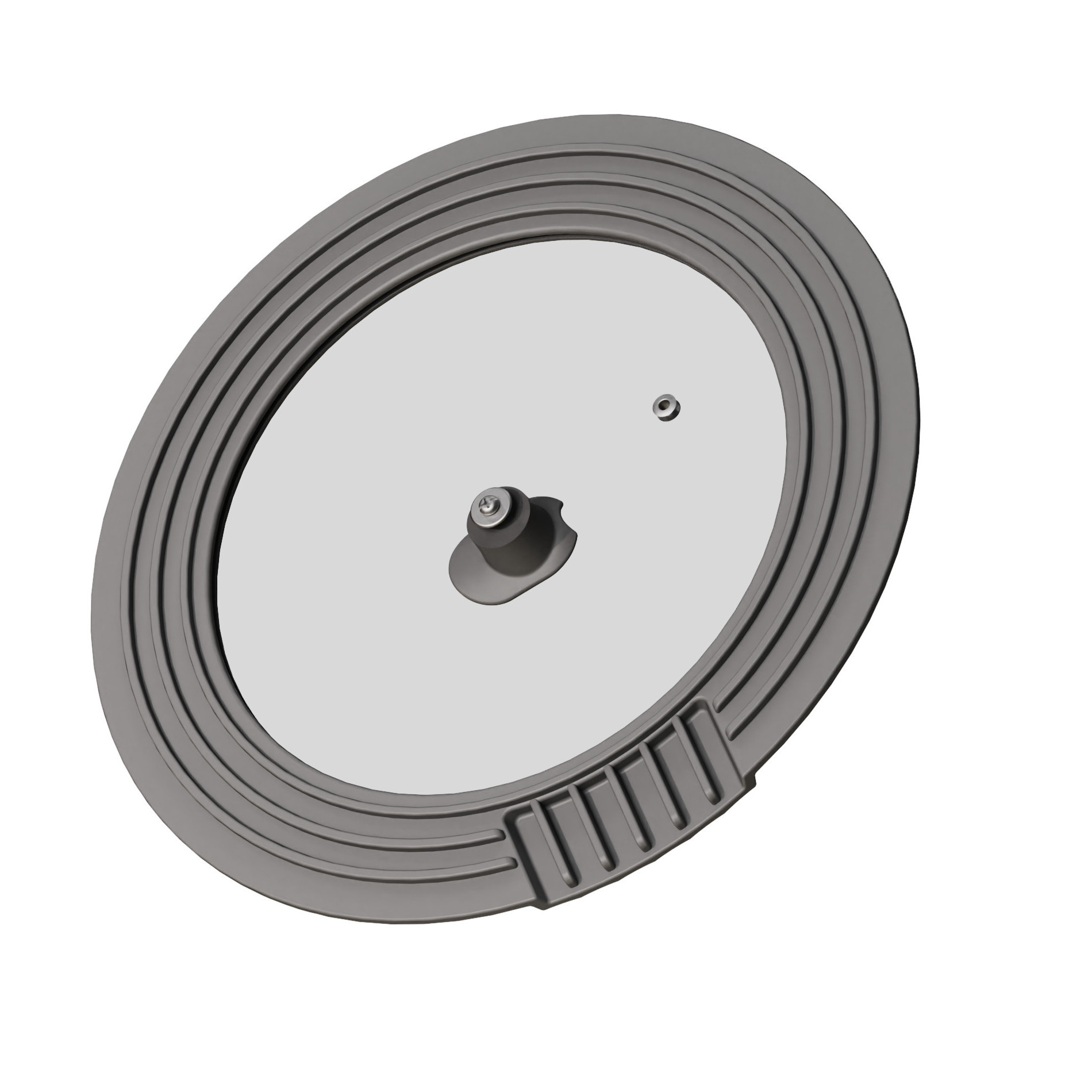 Glass universal Lid with drainer