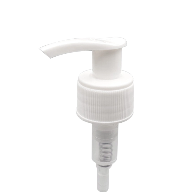 High Quality Left-right Locked 24/410 Ribbed Closure Lotion Pump For Liquid Soap Bottles