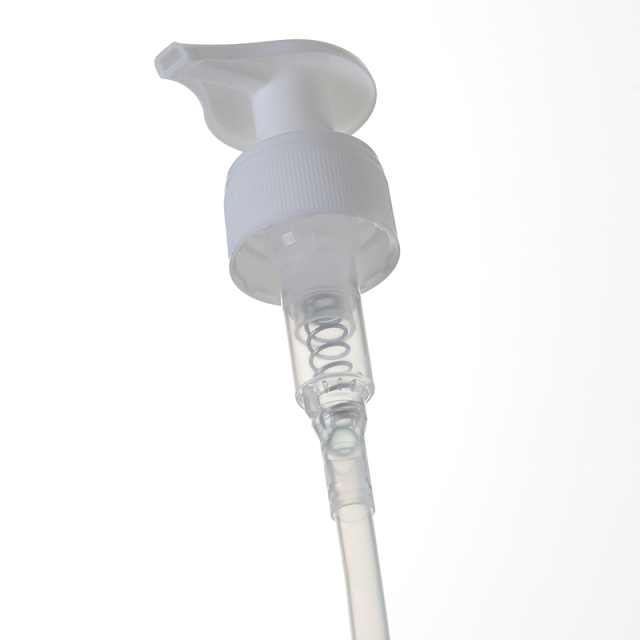 High Quality Left-right Locked 24/410 White Plastic Switch Lotion Pump For Liquid Soap Bottles