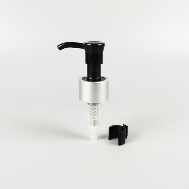 Matte Silver Aluminum Plastic Lotion Pump Shampoo Soap Dispenser Pump 1cc Body Oil Pump For Cosmetic 24/410