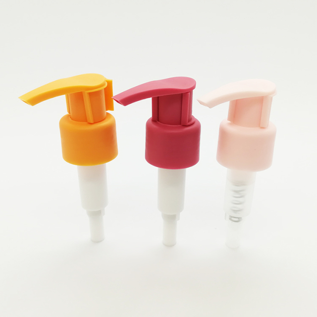 Plastic Lotion Pump Left Right Lock Shampoo Soap Dispenser Pump With Safety Clip