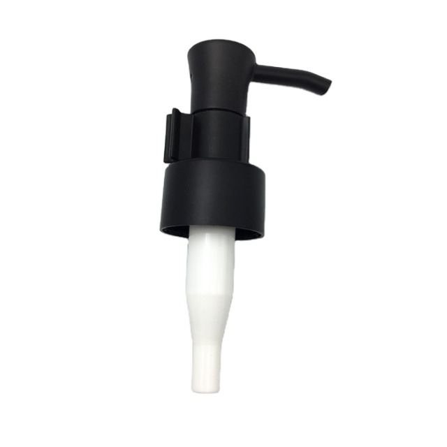 Plastic Oil Pump For Facial Cleancer Matte Black Cosmetic Lotion Pump 24mm 28mm Manufacturer/Wholesale