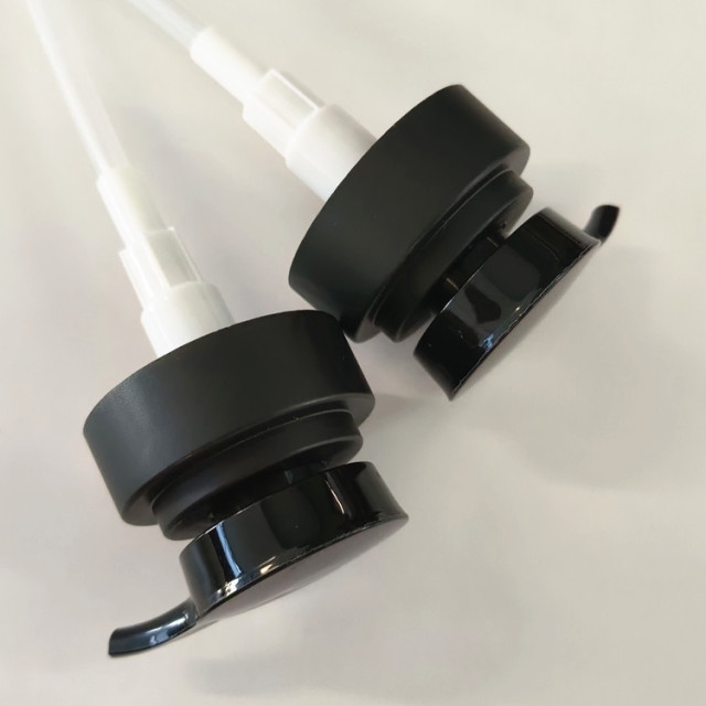 Double Wall Big Ring Lotion Pump 24 410 24mm Shampoo Bottle Dispenser Pump Matte Black Pump