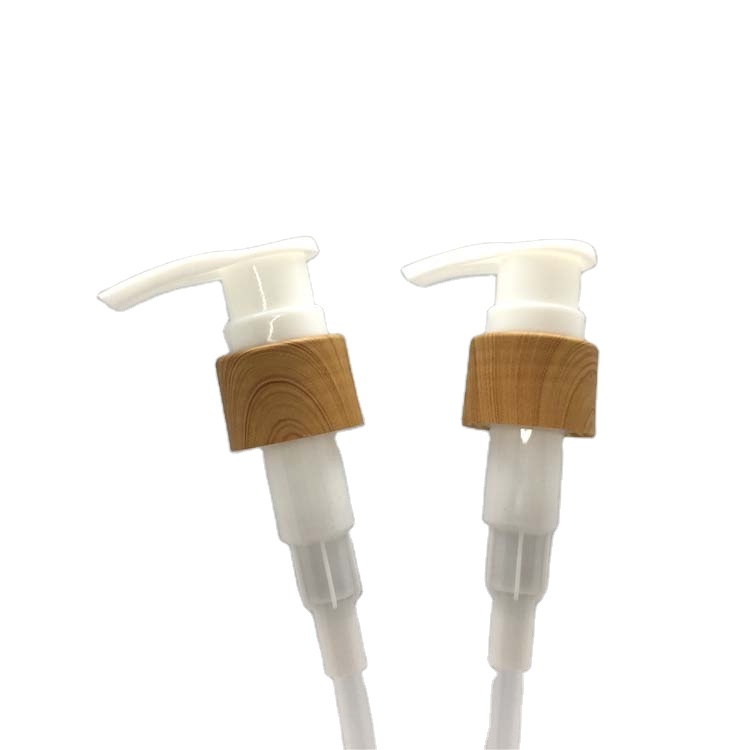 Custom Solid White PP Plastic Lotion Spray Pump 24/410 With Closure Water Transfer Printing