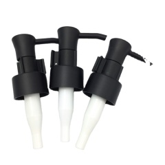 Plastic Oil Pump For Facial Cleancer Matte Black Cosmetic Lotion Pump 24mm 28mm Manufacturer/Wholesale