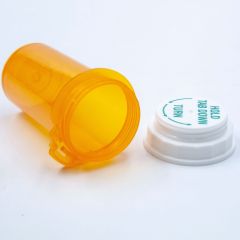Plastic Push Down and Turn Child Resistant Vials for 6DR 8DR 10DR 13DR 16DR 20DR 30DR 40DR 60DR