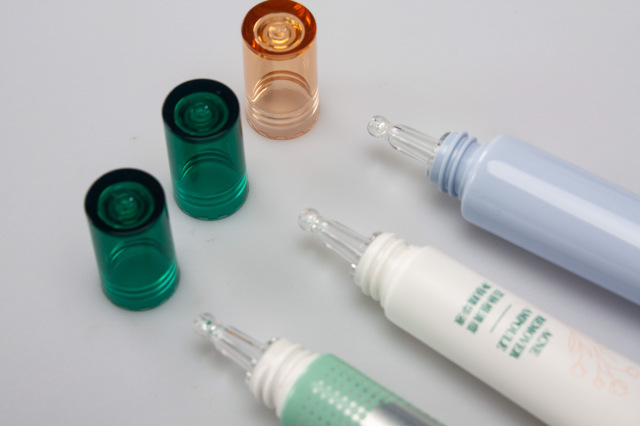 10g 15g 25g Cosmetic Packaging Empty Tube with Clear Long Nozzle dropper Applicator