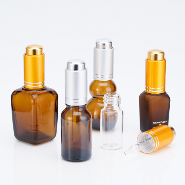 Aluminum Press Button Dropper Cap For Glass Dropper Bottle Essential Oil Bottle