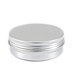 70ml Cosmetic Cream Aluminum Jar With Screw Lid