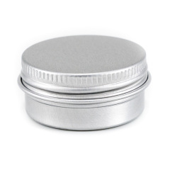 18ml Cosmetic Cream Aluminum Jar With Screw Lid