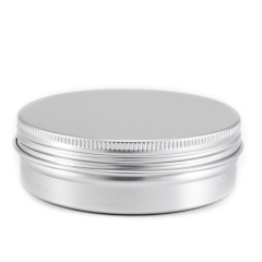 120ml Cosmetic Cream Aluminum Jar With Screw Lid