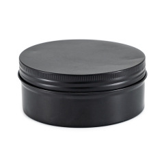 250ml Cosmetic Cream Aluminum Jar With Screw Lid