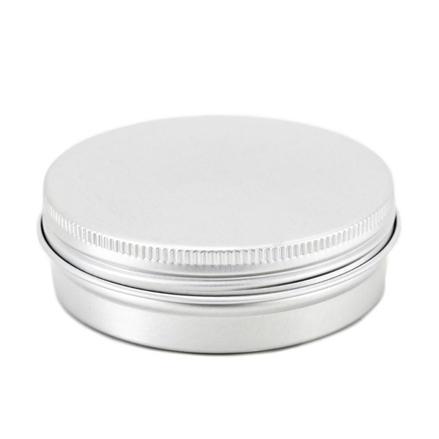 90ml Cosmetic Cream Aluminum Jar With Screw Lid