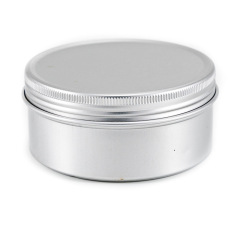 130ml Cosmetic Cream Aluminum Jar With Screw Lid