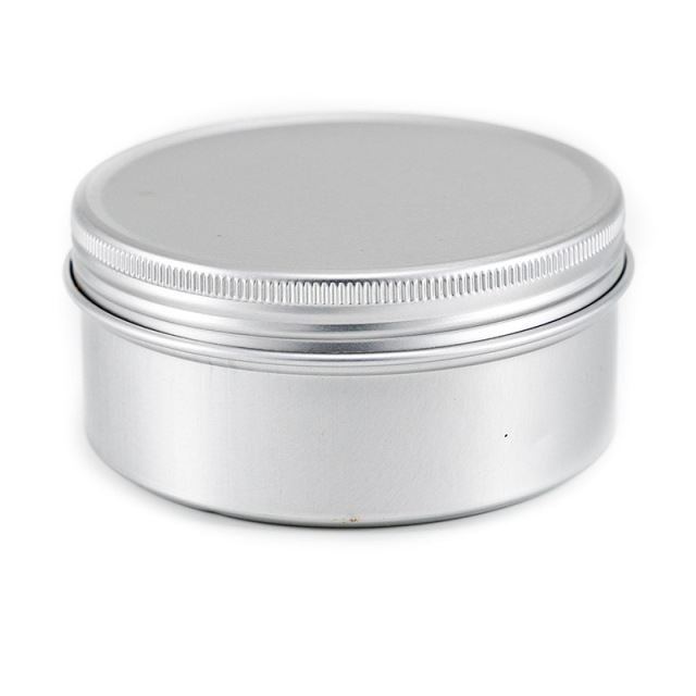 130ml Cosmetic Cream Aluminum Jar With Screw Lid