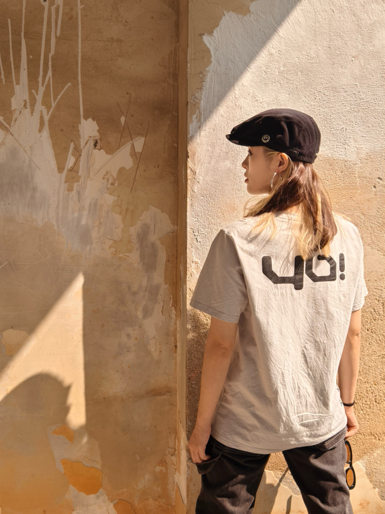 Sago Cotton Minimalism Basic Tee Black/ White
