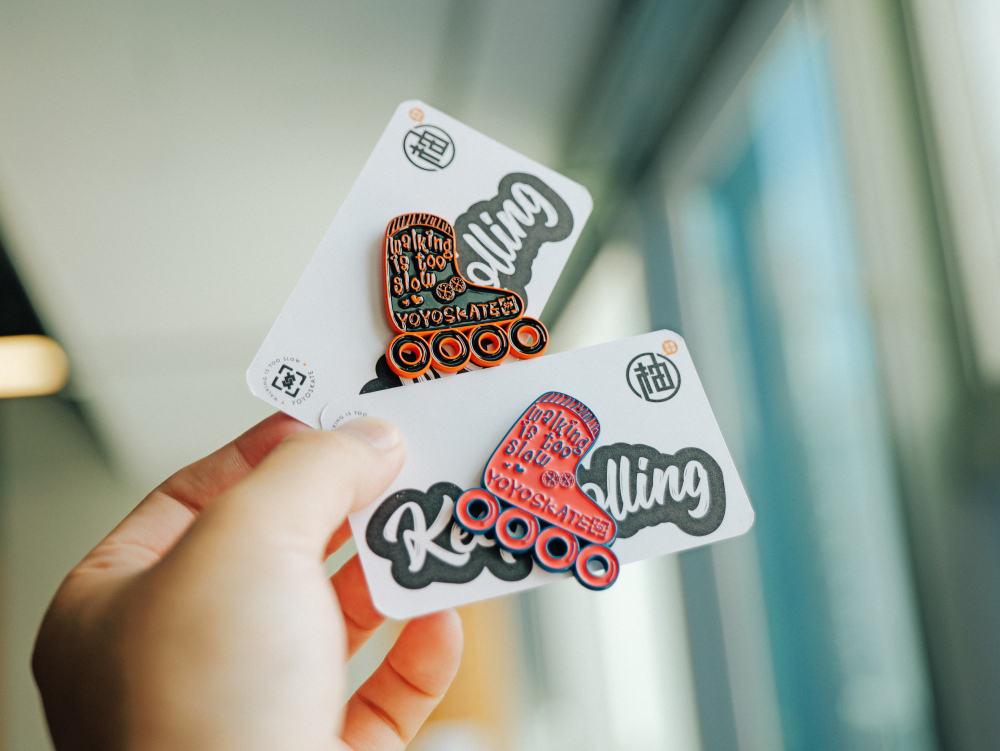 Skate Pin - Walking is too slow | in 2 colors
