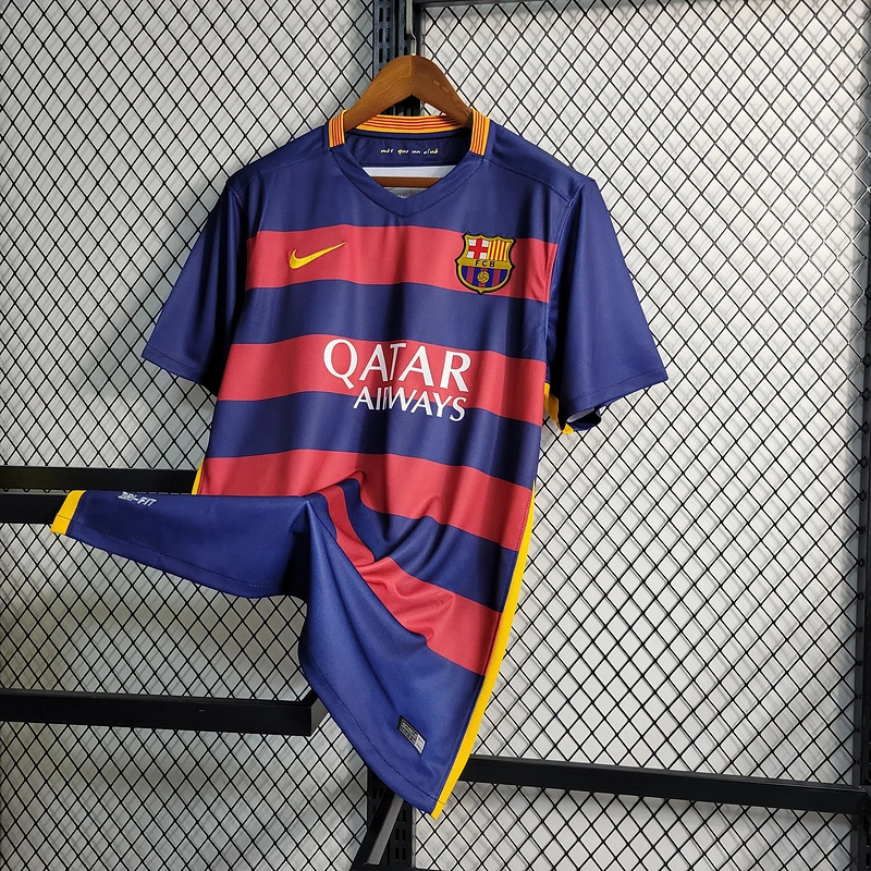 Retro 15-16 Barcelona home S-XXL Football jersey retro
