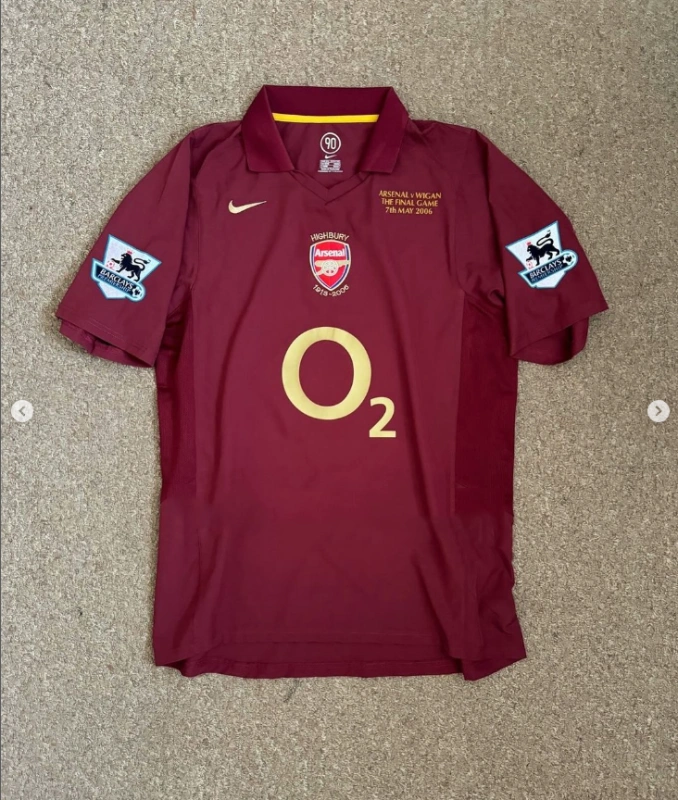 Retro 2005-06 Arsenal Home Size S-XXL Football jersey retro