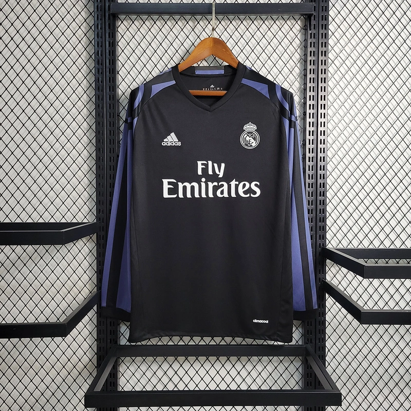 Retro 2016-17 Real Madrid Second Away Long Sleeve S-XXL Football jersey retro