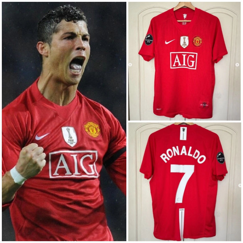 Retro 2008-09 Manchester United Home S-XXL Football jersey retro