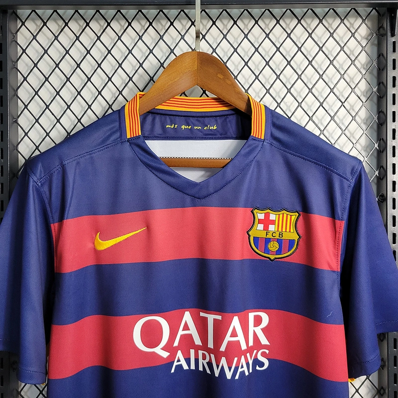 Retro 15-16 Barcelona home S-XXL Football jersey retro