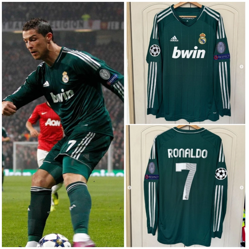 Retro Long Sleeve 2012-13 Real Madrid Double Size S-XXL Football jersey retro