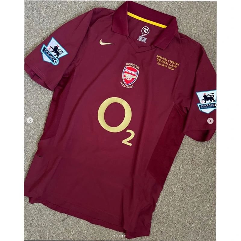 Retro 2005-06 Arsenal Home Size S-XXL Football jersey retro