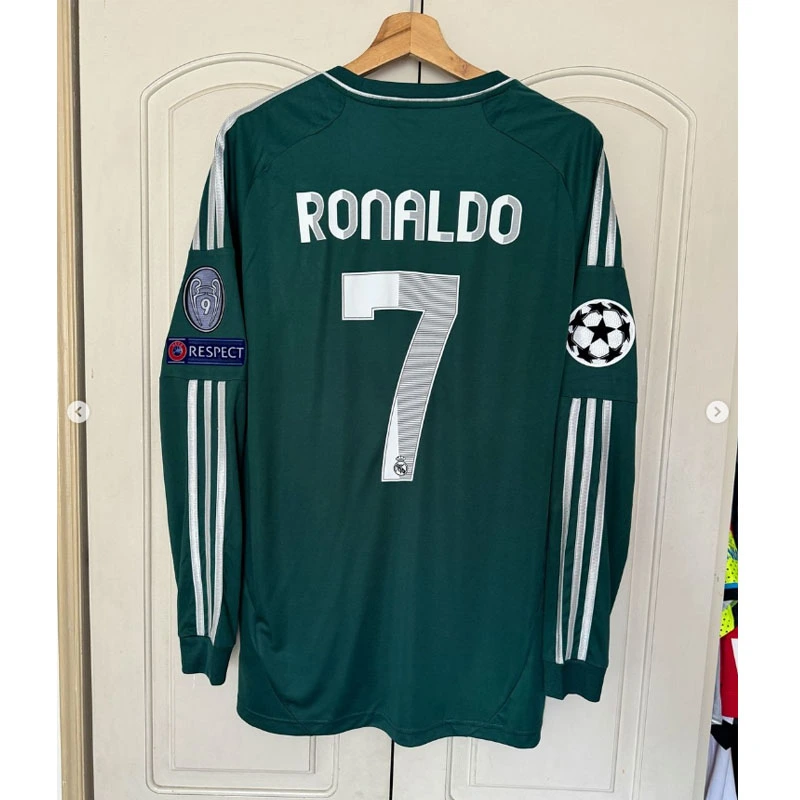 Retro Long Sleeve 2012-13 Real Madrid Double Size S-XXL Football jersey retro