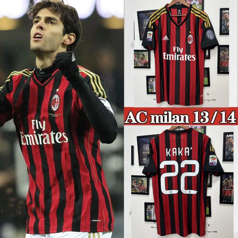 Retro 2013-14 AC Milan Retro Size S-XXL Football jersey retro