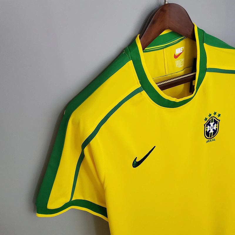 Retro 1998 Brazil home S-XXL Football jersey retro