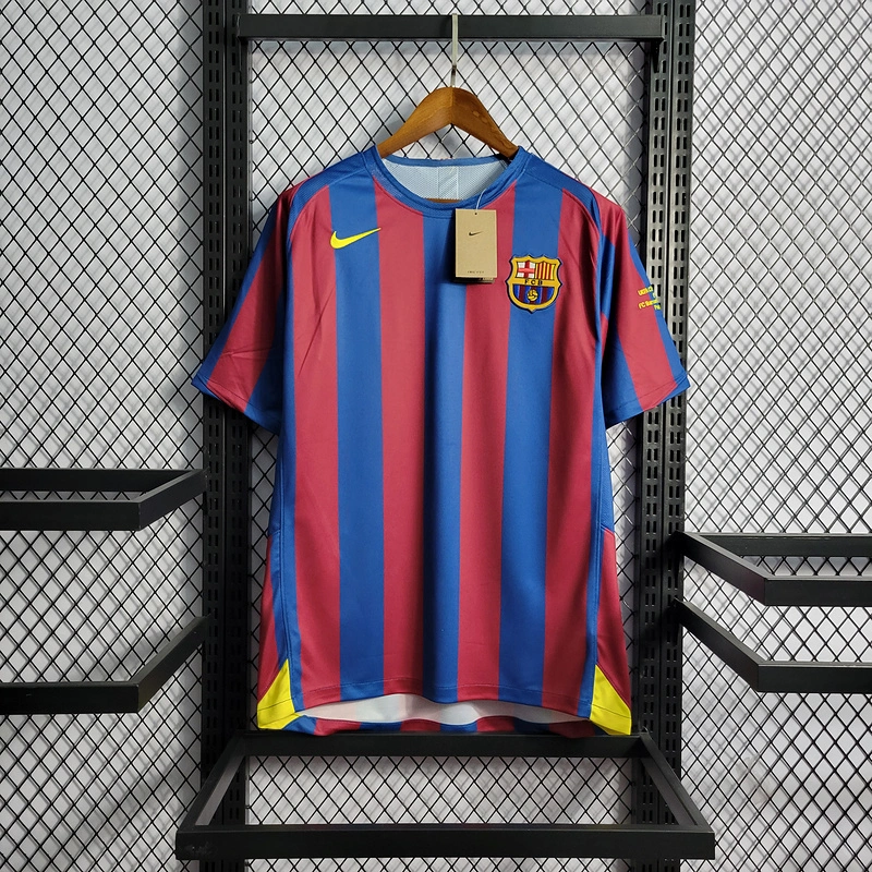 Retro 2005-06 Barcelona home Champions League S-XXL Football jersey retro