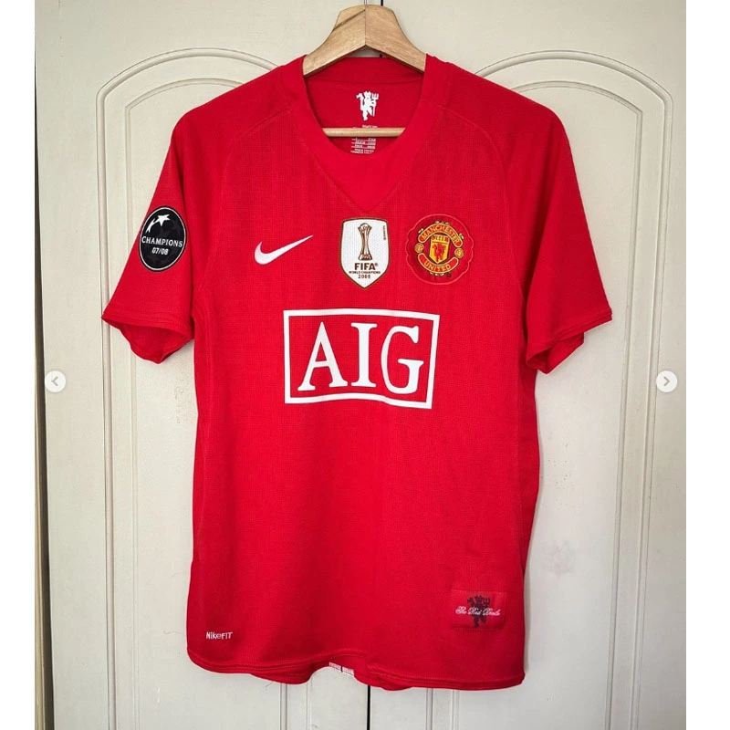 Retro 2008-09 Manchester United Home S-XXL Football jersey retro
