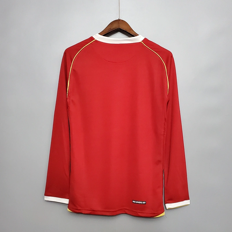 Retro 2006-07 Manchester United Long sleeve home S-XXL Football jersey retro