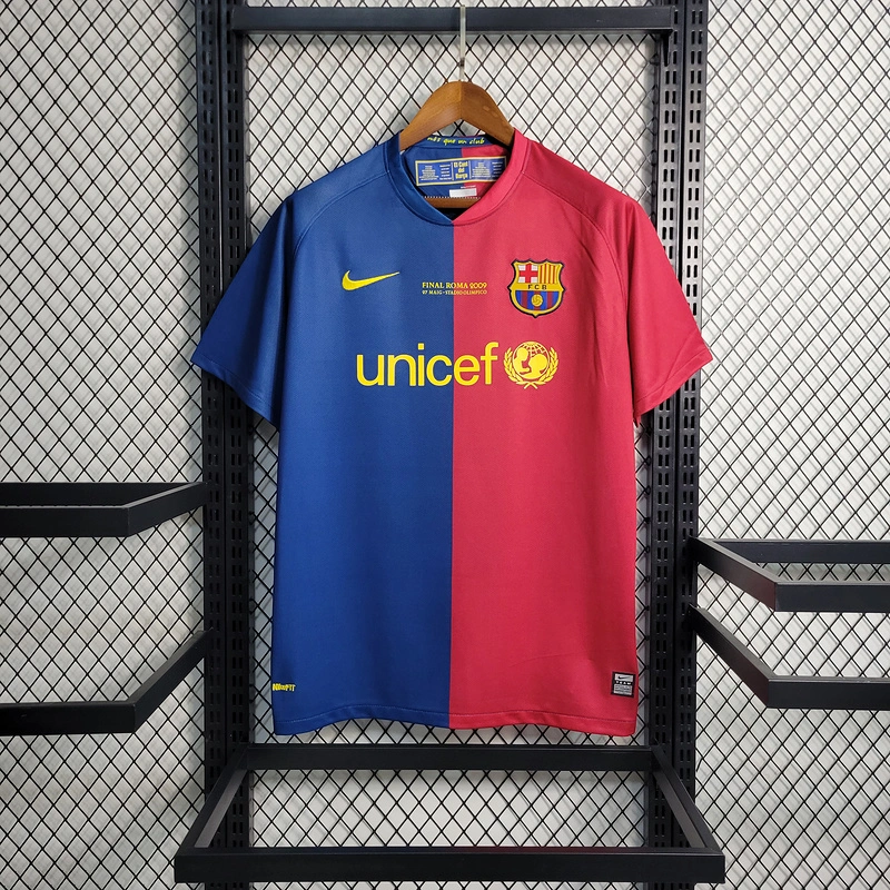 Retro 2008-09 Barcelona Home Size S-XXL Football jersey retro
