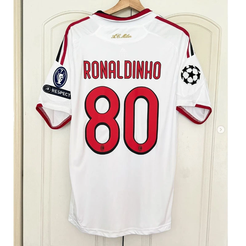 Retro 2009-10 AC Milan away size S-XXL Football jersey retro