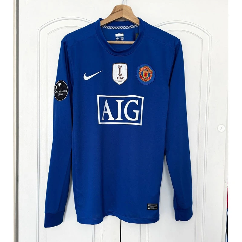 Retro 2008-09 Manchester United away S-XXL retro football jersey Fan version
