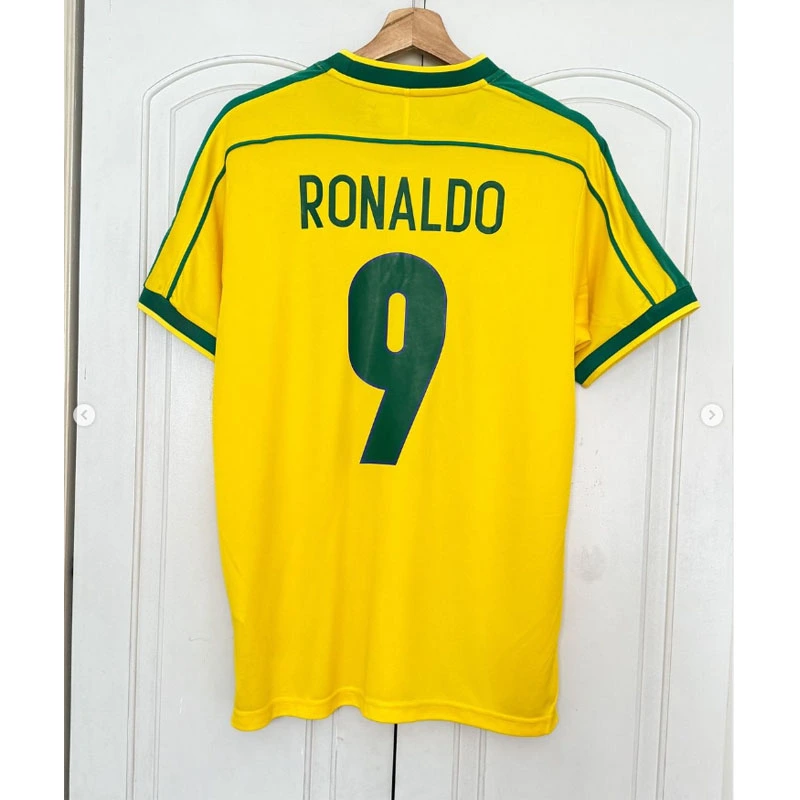 Retro 1998 Brazil home S-XXL Football jersey retro