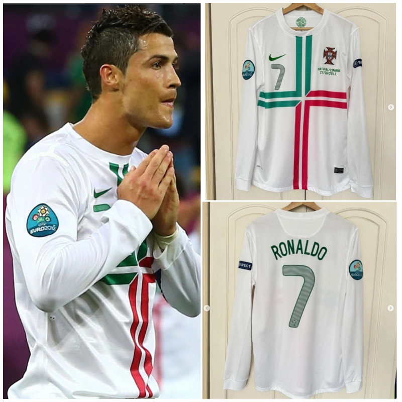 retro 2012-13 Portugal away long sleeve retro football jersey Fan version