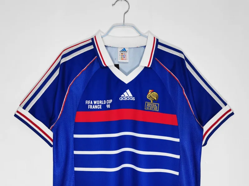 retro 1998 France home retro football jersey  Fan version