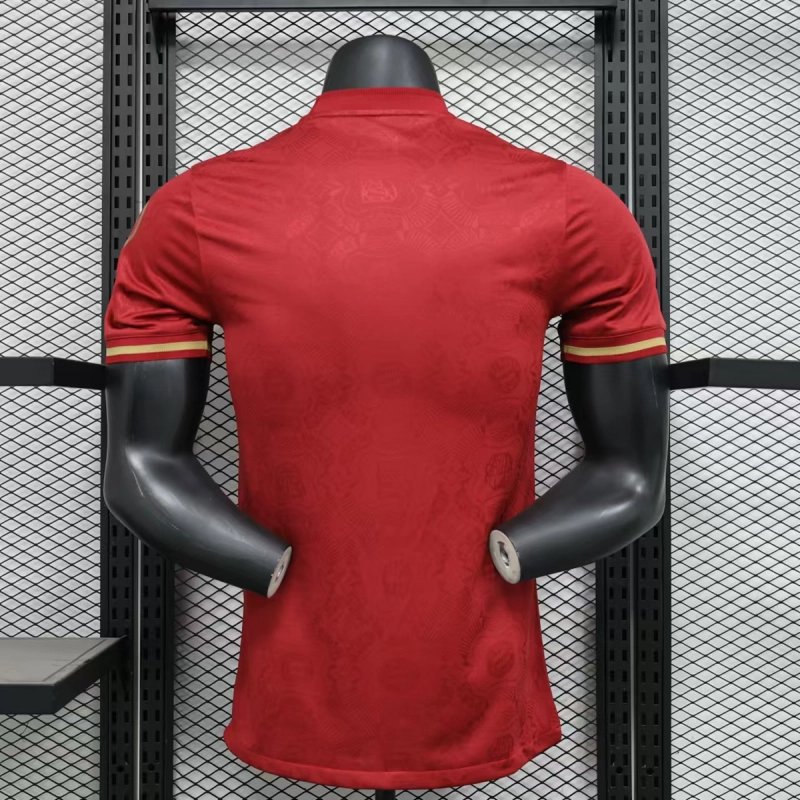 Player Edition 2024-25 Bayern Munich Anniversary Red Football Jersey