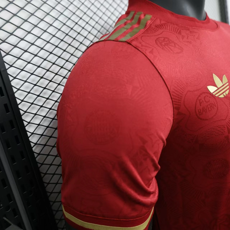 Player Edition 2024-25 Bayern Munich Anniversary Red Football Jersey