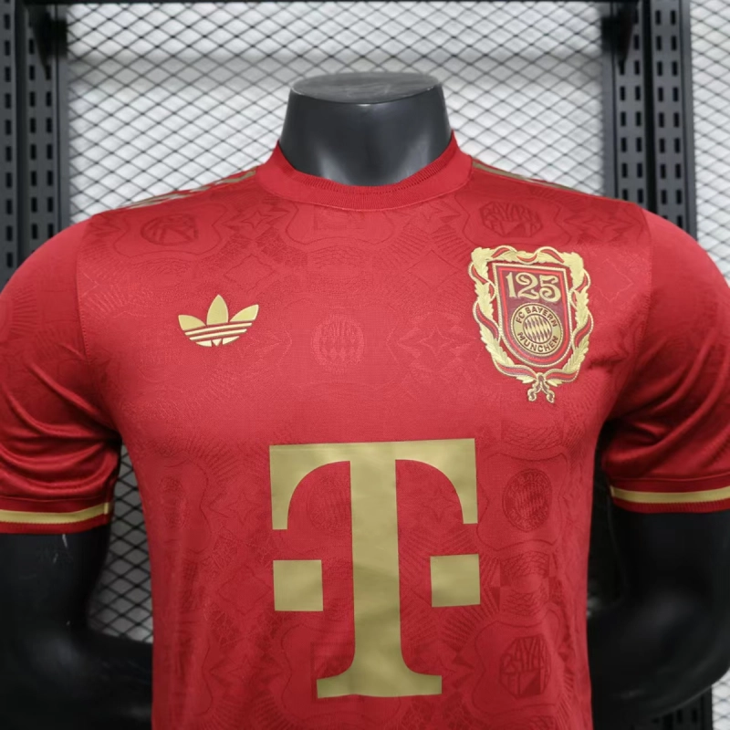 Player Edition 2024-25 Bayern Munich Anniversary Red Football Jersey