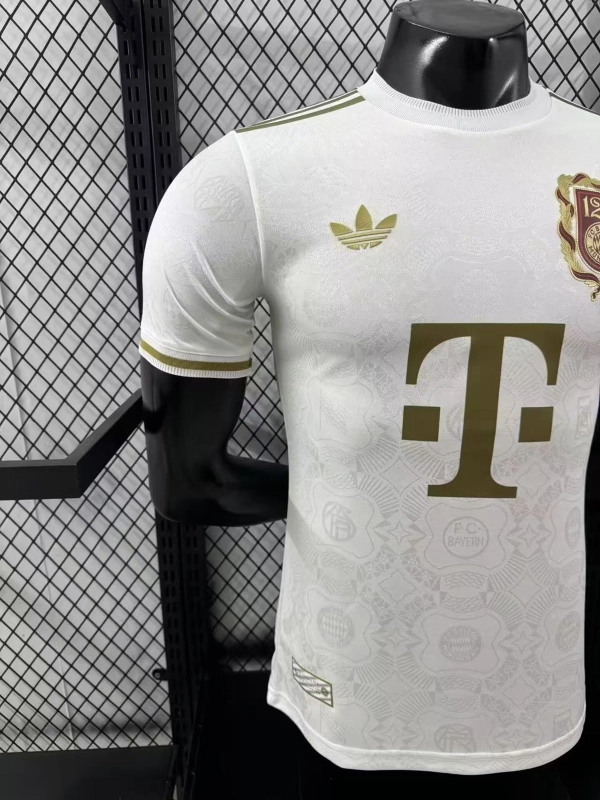 Player Edition 2025-26 Bayern Munich Anniversary White Football Jersey